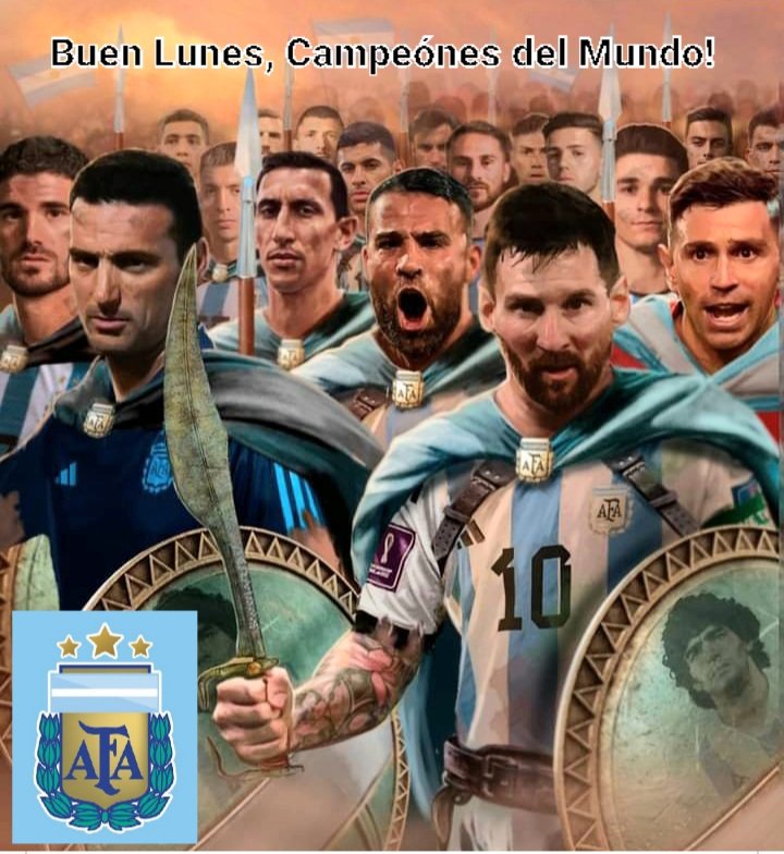 #BuenLunesParaTodos 
 ⚽🏆🇦🇷  Buen díaaa! Hermosa mañana, verdad?