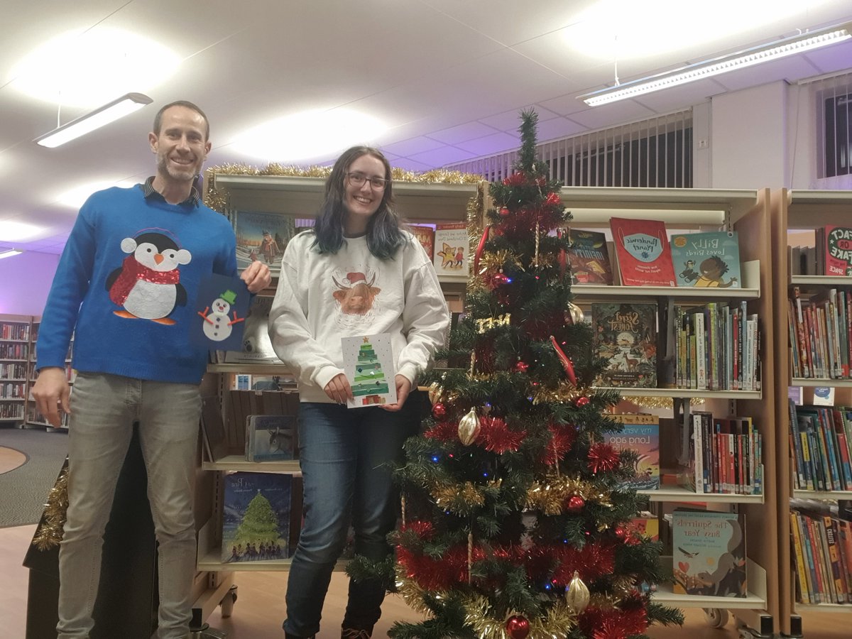 LancsLibraries's tweet photo. Time for our annual Christmas jumper contest and it's straight to the semis this year for #StAnnesLibrary, left had side, #RibbletonLibrary, top right and #GarstangMobileLibrary, bottom right
Vote in the comments! https://t.co/MMRNjuMeXI