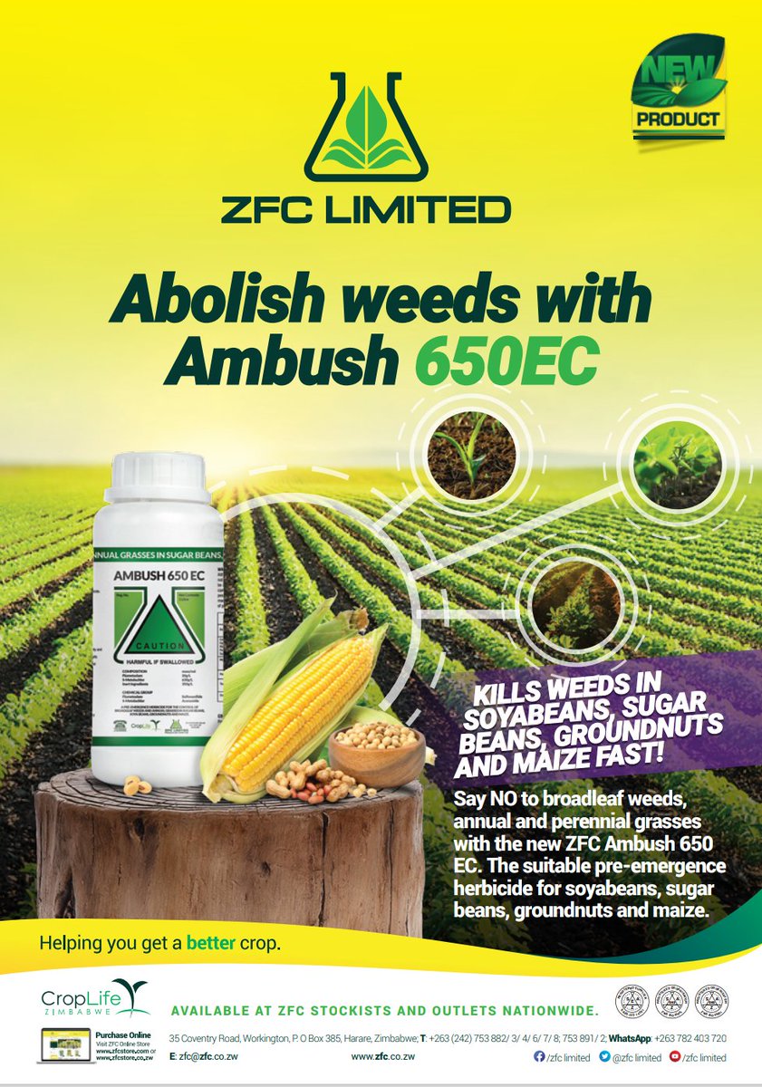 Abolish weeds with Ambush 650 EC
#HelpingYouGetaBetterCrop