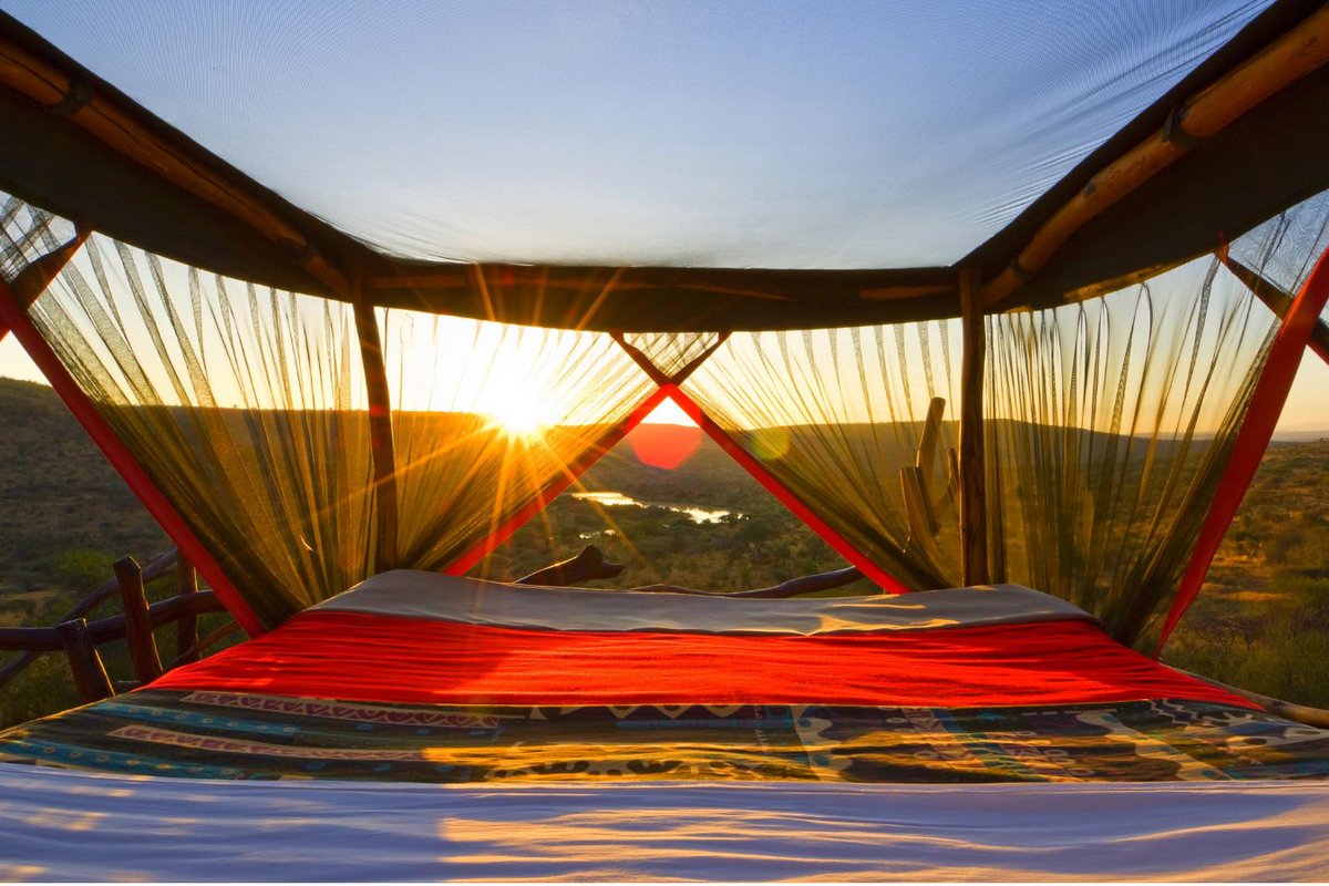 Vayenitravel's tweet photo. Rising early to watch sunrise from your Star Bed with a comforting hot beverage!
📸 #loisabastarbeds @elewanacollection
#Vayeni #dmc #luxurysafaris #Laikipia #luxurytravel #ElewanaCollection #MagicalKenya #visitkenya #Africa #exclusiveexperiences #travelwithus #Vayentravel https://t.co/jFfmKFvt24