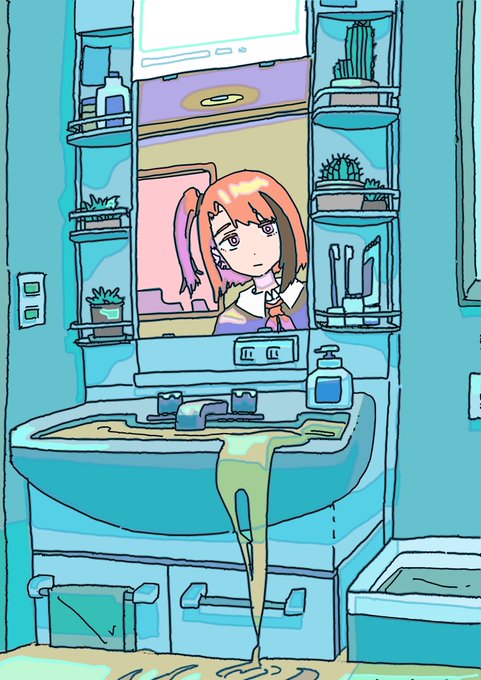 「女の子 洗面所」のTwitter画像/イラスト(新着)