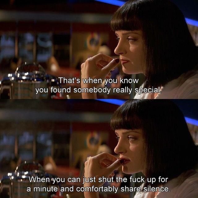 literlandweb1's tweet photo. "Entonces sabes que has dado con una persona especial. Puedes estar callado durante un puto minuto y compartir el silencio".
"Pulp Fiction", #Quentintarantino https://t.co/cZ8RvjGSMu