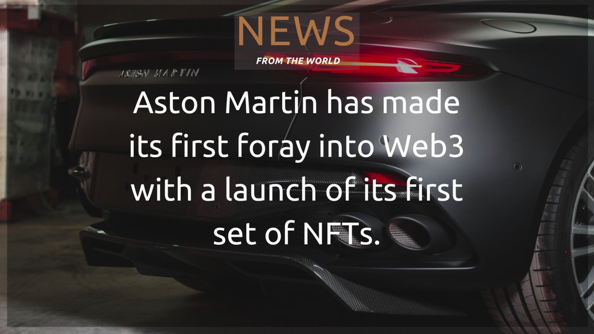 All the fans will be able to buy and race them in the next-generation Infinite Drive metaverse game.
#astonmartin #nft #nftbooking #newsfromtheworld #infinitedrive