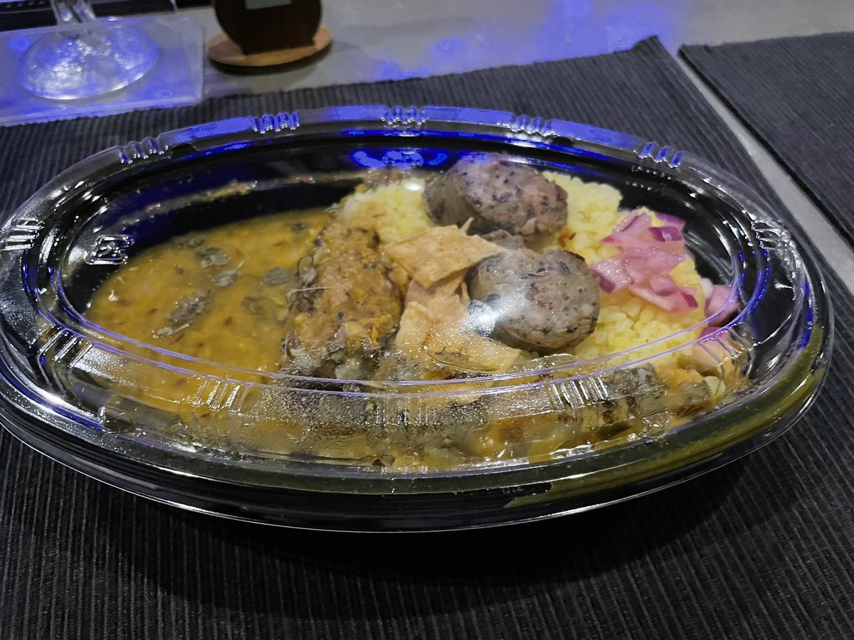 1005Nakahara's tweet photo. 今夜はカボチャを使ったカリー
テイクアウトして
さっき食べたけど美味い😊
#仙人カリー
#BrightMoon #EntertainmentBar
#大阪市中央区 #東心斎橋
#心斎橋駅 #長堀橋駅
#mrchildren #ミスチル
#mrchildren推しのマスター https://t.co/bz0EehFkSO