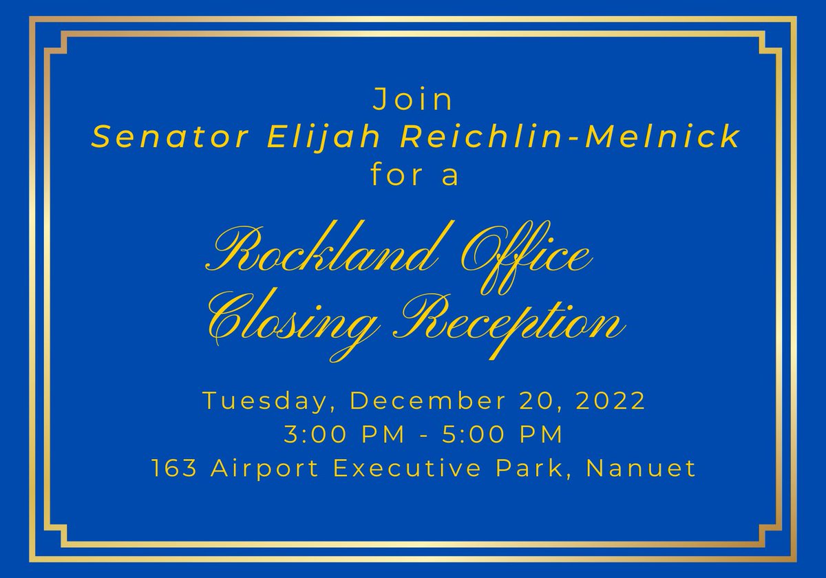 NYS Senator Elijah Reichlin-Melnick tweet media