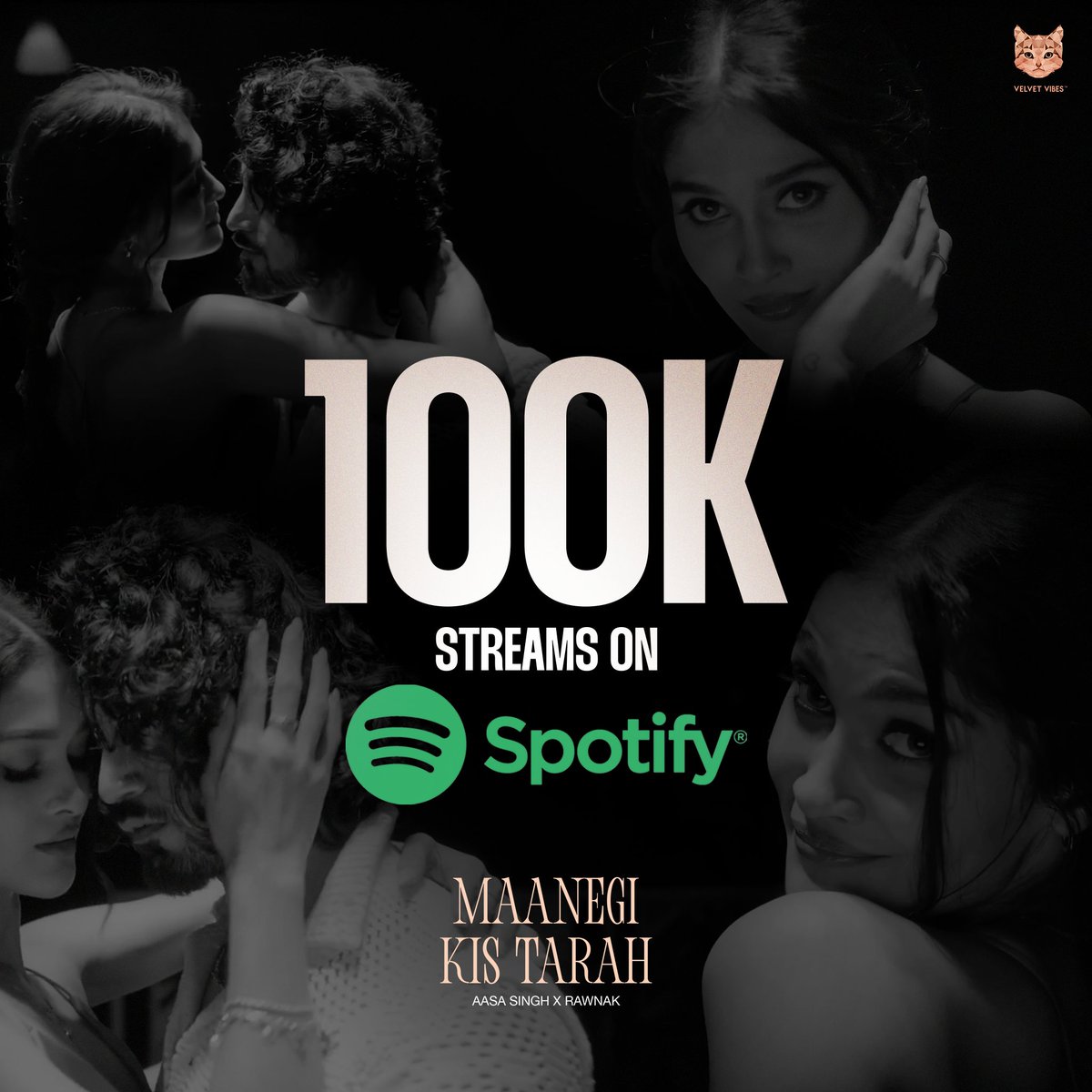 Still humming our favourite tune for the lovers 🥰  #MaanegiKisTarha  <a href="/spotifyindia/">Spotify India</a>

#MKT #VelvetVibes