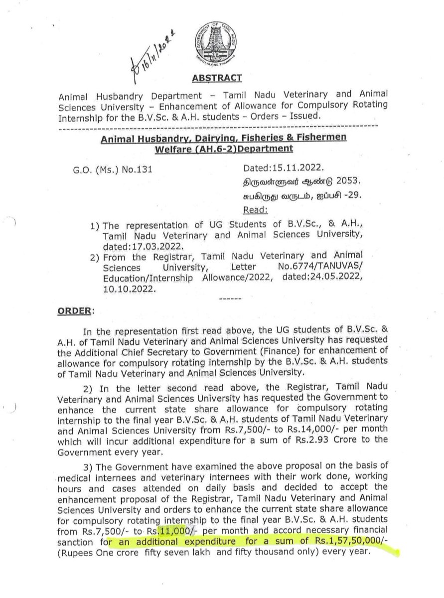 KalnataiM's tweet photo. தோல்விகரமான வெற்றி , A FAILED SUCCESS 🙂 
#increasedstipend #veterinary #tanuvas #tngovernemnt #Governmentrelease https://t.co/iI0vsDtpqN