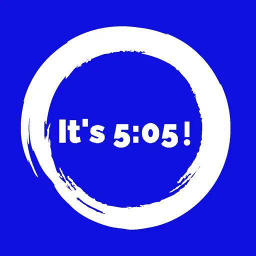 It's 5:05 tweet media