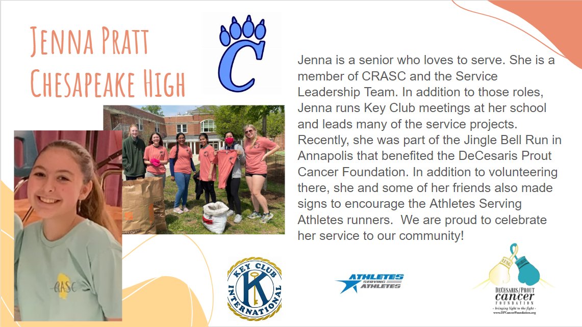 Congratulations, Jenna!  <a href="/IMChesapeakeHS/">Chesapeake High School</a> <a href="/ServeAACPS/">AACPS Serves!</a> <a href="/AACountySchools/">AACPS</a>
