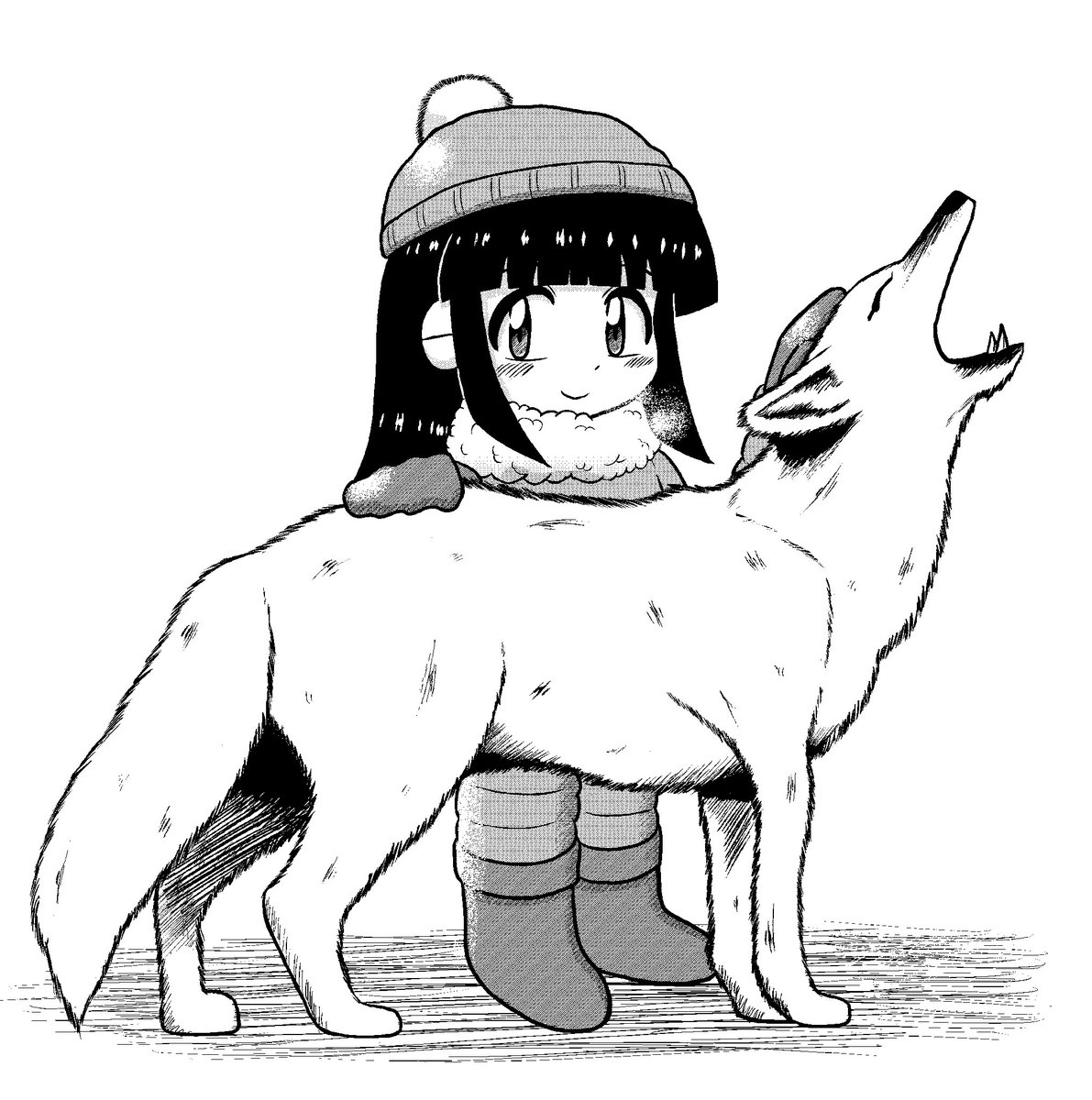 寒すぎるのでもこもこメルちゃん再掲❄️ 