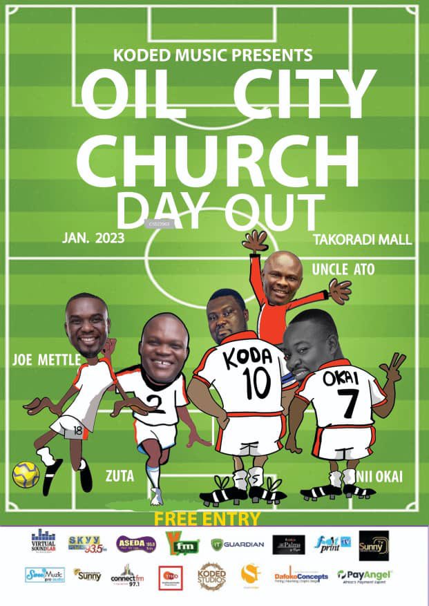 For us the Match is about to begin wai ?

Assey wongye number 10 atse. 
As against Uncle Ato wo pole no mu...
Joe rebo 5 nadze ...
Nii na Zuta afa midfield. Cup aba fie ooooooooo

1st January, Takoradi Mall, 5pm freeeeeeee
<a href="/AtaaNiiOkai/">Nii Okai Ministries</a> @EugeneZuta 
<a href="/jmettle/">Joe mettle</a> <a href="/UncleAto/">michael odoom kojo</a>