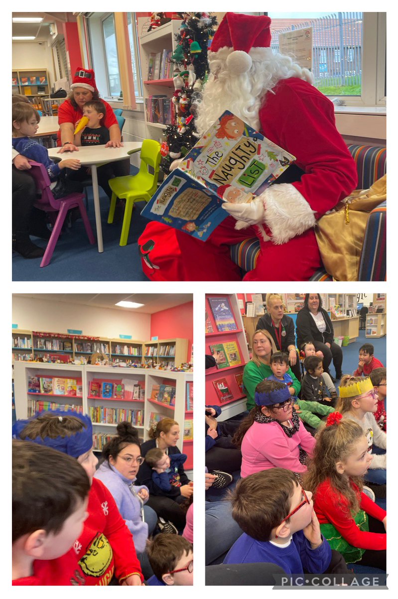 ClwydPrimary's tweet photo. Story with Santa โฅ๏ธ๐
๐ผ #ClwydSTF #TownhillLibrary @LibraryLine https://t.co/TpdhEucmyq