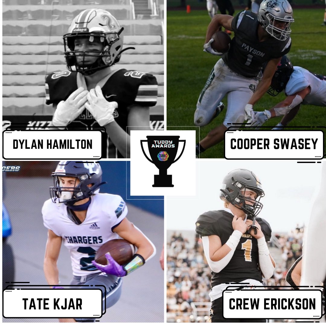 WR of the Year Finalists 🏆

<a href="/CooperSwasey/">Cooper Swasey</a> <a href="/CrewErickson/">Crew Erickson</a> <a href="/WasatchFB/">Wasatch High School Football</a> <a href="/TateKjar/">Tate Kjar</a> <a href="/CCHSFOOTBALL_/">CornerCanyonFootball</a>