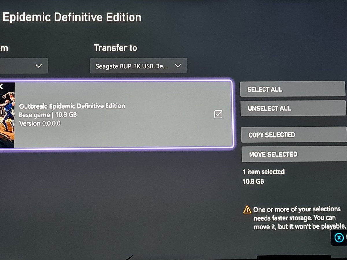 WickedStarfishX's tweet photo. @XboxANZ, @XboxSupport on what planet does this game need to be on an SSD to work?? Like what? Resident evil 5 should be just as stressful on the system but could be run on a 360 off of a usb running usb 2.0? Like how? https://t.co/S5NH8B6pLO