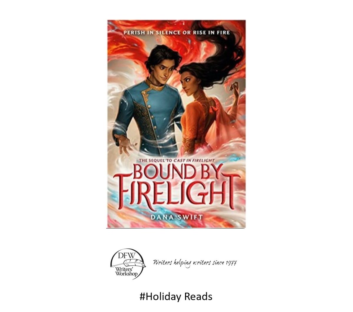 DFW_Writers's tweet photo. This week we'll be focusing on #HolidayReads. Those last-minute gift ideas or just a few more books you need to read to hit your yearly reading target. 

We like BOUND BY FIRELIGHT by workshop member, @swift_dana. Released January 18, 2022. 

https://t.co/U1i7EOx5sy https://t.co/GZpF6QWdIG