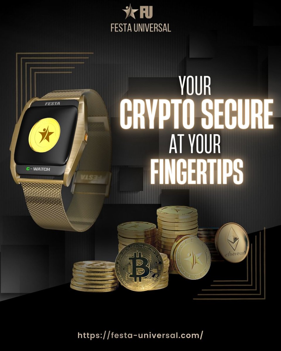 festa_universal's tweet photo. 🌟𝗖𝗥𝗬𝗣𝗧𝗢: 𝗦𝗘𝗖𝗨𝗥𝗜𝗧𝗬 𝗔𝗧 𝗬𝗢𝗨𝗥 𝗙𝗜𝗡𝗚𝗘𝗥𝗧𝗜𝗣𝗦🌟

A #coldwallet hidden in a watch is the crazy project that drives us.
Manage your crypto easily and securely at your fingertips.

🌟 Check out tomorrow's cold wallet here⌚️:

🔗 https://t.co/DdyFlHBhU2

#Festa https://t.co/iTOXRw6OY7