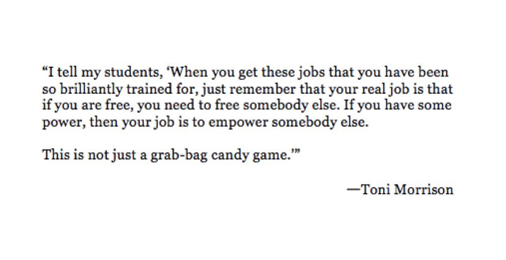 A good reminder for the week: