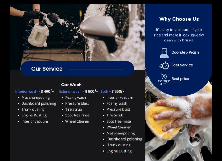 AroUoRaa's tweet photo. Get an amazing car wash service at your doorstep with Drizzul with best prices.
Only at Bangalore
Contact 7349677846
#drizzul #carwashatyourdoorstep
@ajithplavilaa @beingjoyal https://t.co/oppY2UMSAb