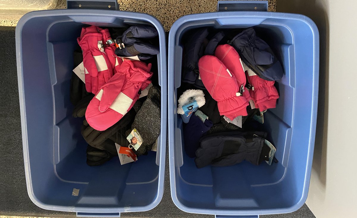 Thank you to everyone that contributed to our mitten drive. We now have a well stocked community closet that includes waterproof mittens!