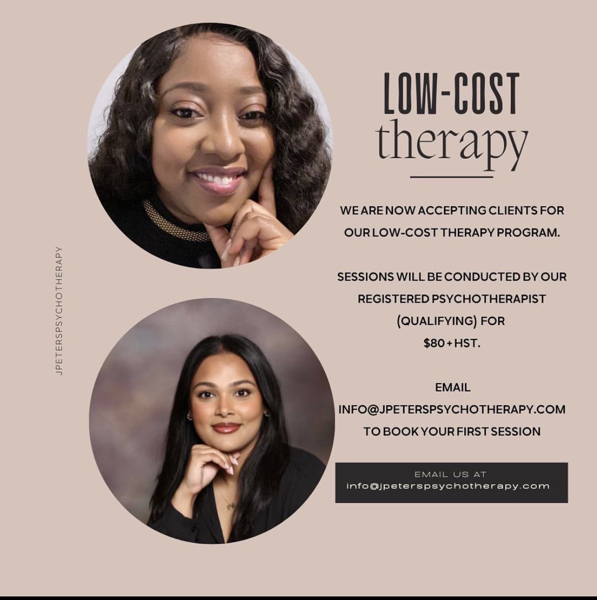 Jhanelle Peters, Psychotherapist (@jhanellepeters) on Twitter photo PLEASE RETWEET!
✨AFFORDABLE THERAPY✨
We helped so many people get connected earlier this year. The wave of sadness this season is big. Help this reach those that need it.
Email: info@jpeterspsychotherapy.com
The first session is FREE! PLEASE RETWEET!
✨AFFORDABLE THERAPY✨
We helped so many people get connected earlier this year. The wave of sadness this season is big. Help this reach those that need it.
Email: info@jpeterspsychotherapy.com
The first session is FREE!