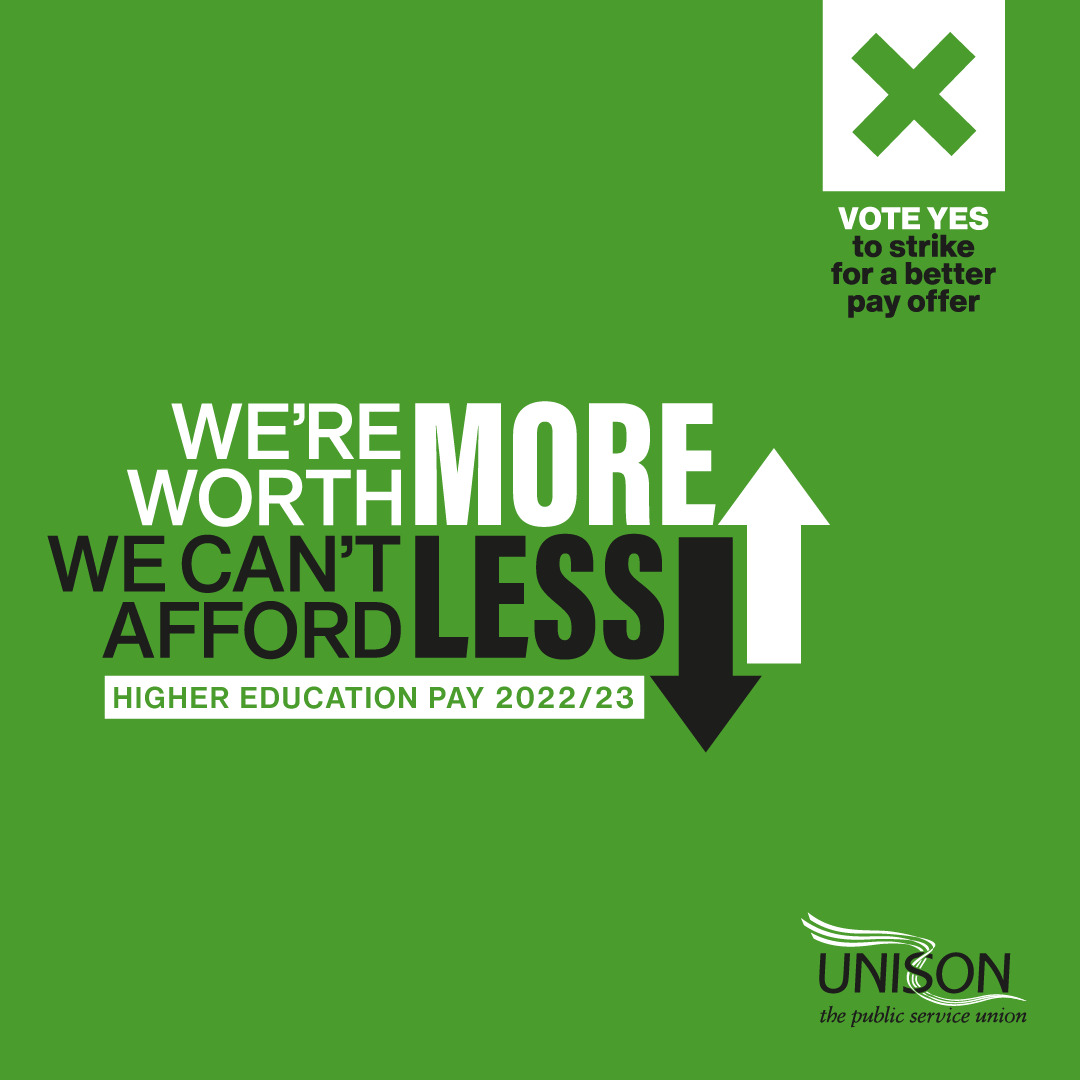 UNISON Scotland Higher Education tweet media