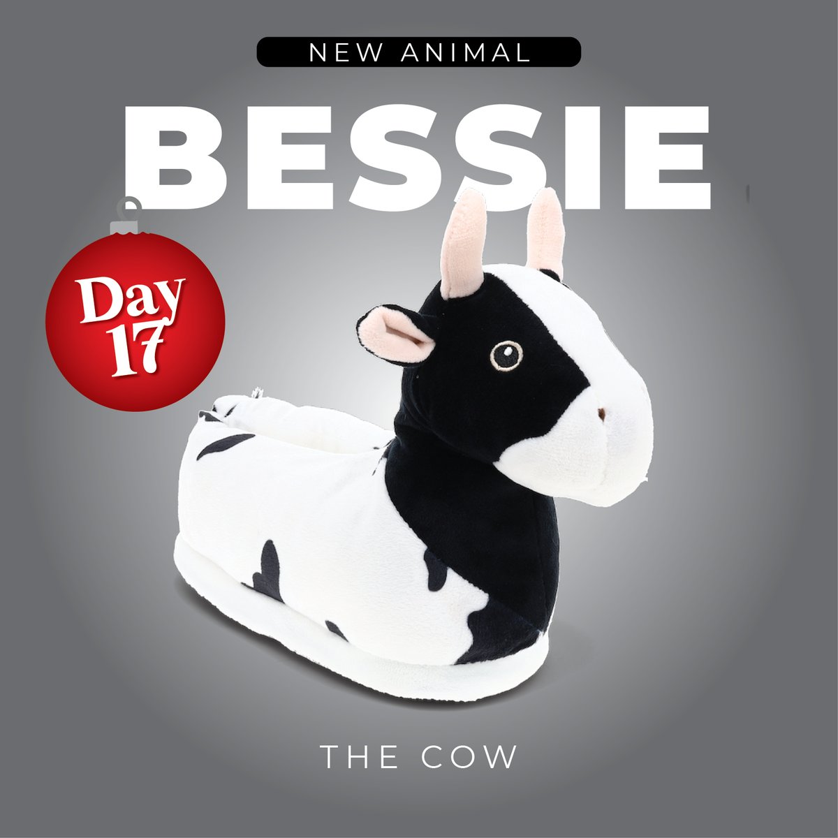 Day 17 of 21 Days of new slippers! Our new Bessie the Cow slippers is SO adorable! 🐄

#buyhappyfeet #happyfeetslippers #slippers #cows #cowlove #gifts #giftideas #itslikewalkingonpillows