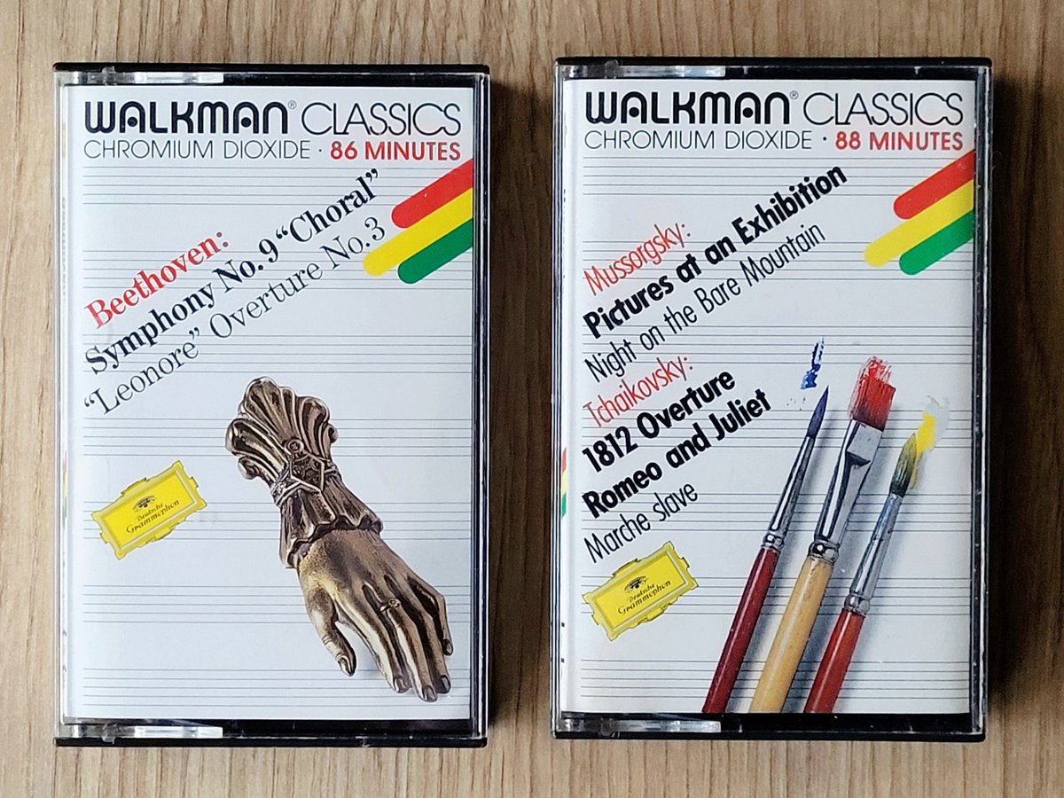 Who remembers Walkman Classics cassettes? These two were my first ever classical recordings. Bought 38 years ago today!