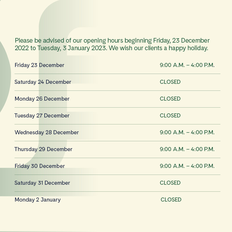 The festive season is always busy, so make sure to check out our holiday banking hours in advance 👇