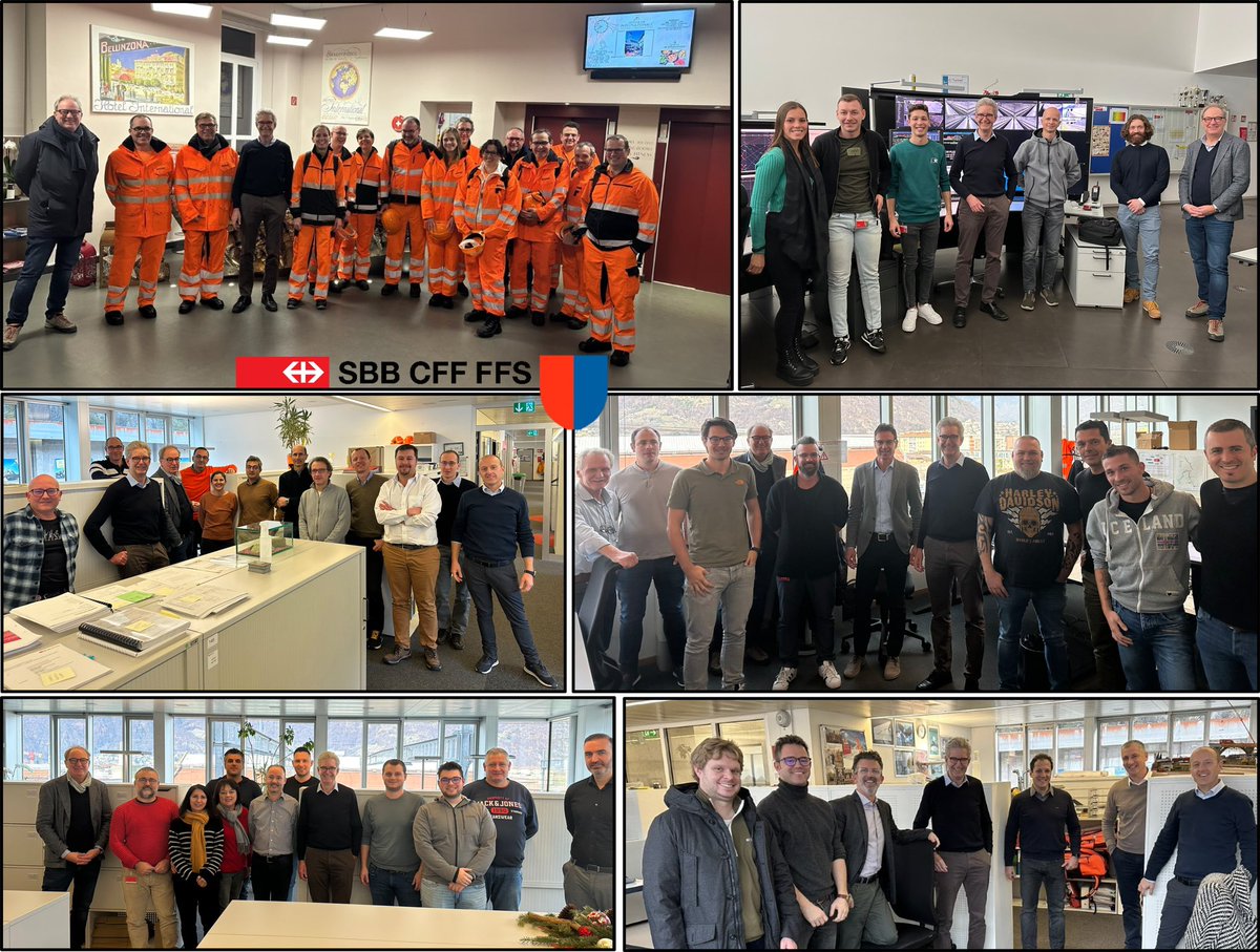 Assieme a Bernhard Meier in visita in Ticino. A nome della dirigenza del gruppo FFS ho avuto il piacere di ringraziare personalmente molti collaboratori per le buone prestazioni fornite nel corso dell'anno 2022. Felice Natale e Buon Anno 2023. #sbbcffffs