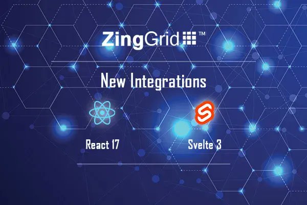 ZingGridLib's tweet image. 📣 Now Introducing Integration with React 17 and Svelte 3 📣  

Get started with your React integration buff.ly/3FDN5Oe or your Svelte integration buff.ly/3V7VDm6 now! For in depth tutorials, check out our new blog posts! buff.ly/3PzzFHy  #dataviz