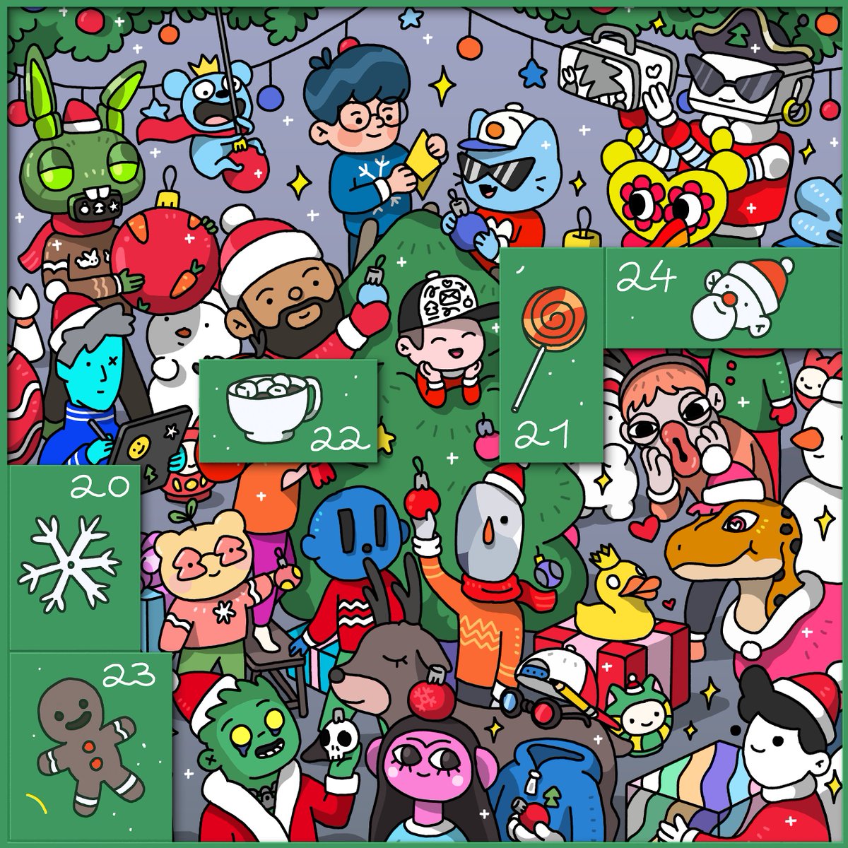 ilyakazakov's tweet photo. Day 1️⃣9️⃣ — @iamlirona creator of #boiz and #gurlz 🗿🎄✨ Who will be next? #nftxmascal https://t.co/sPuFQKRXWg
