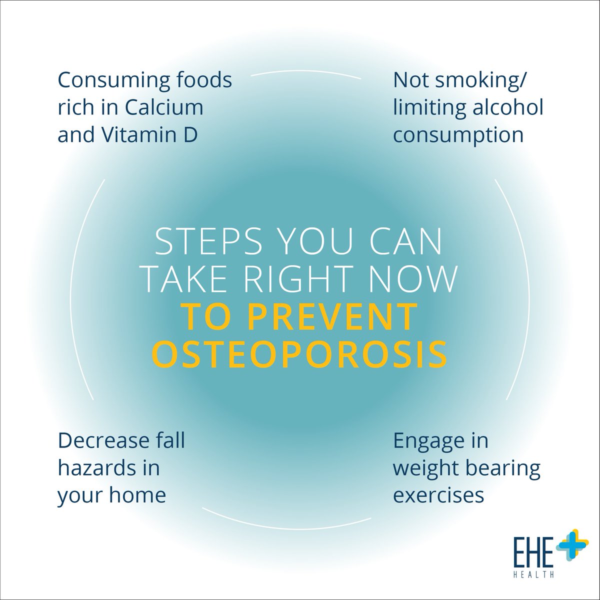 Osteoporosis, a condition that causes weak and brittle bones, affects 10 million Americans, resulting in bone fractures, back and neck pain, loss of height, and more. Here are some bone-healthy lifestyle measures to help prevent osteoporosis today!
