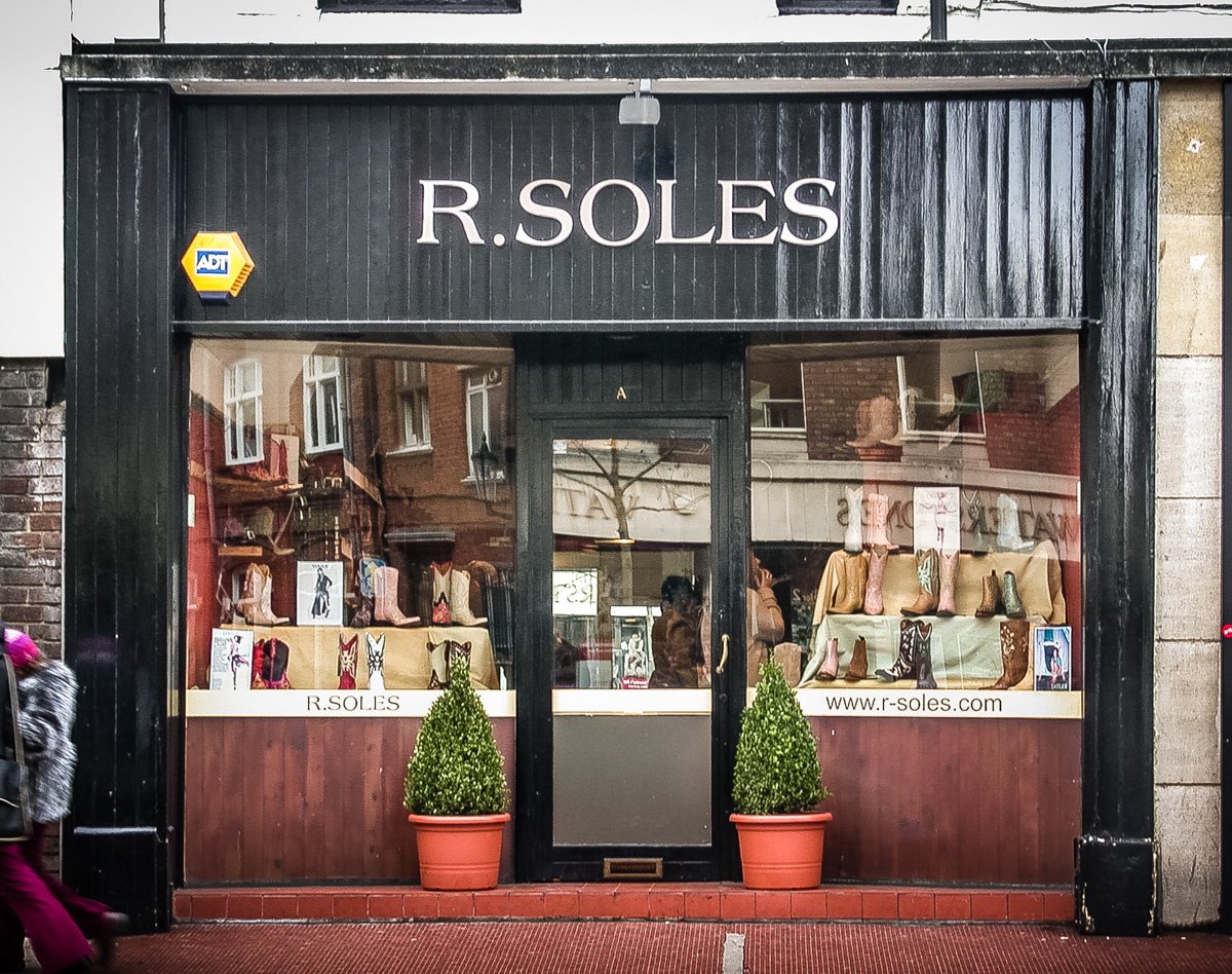 <a href="/NoContextBrits/">No Context Brits</a> R. Soles the famous Kings Road shoe and boot shop (RIP - online only now). ☹️