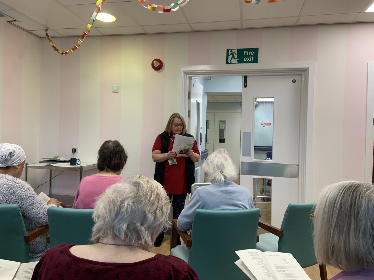 GinaWils2106's tweet photo. Beech Ward have had their annual Christmas Carol Service today conducted by Rev Giselle. Mince pies, cake and hot chocolate was enjoyed by all. Thank you to all who helped make this a special afternoon #PennineCareNHS
#nicbee13 https://t.co/QfUY9dIRD4