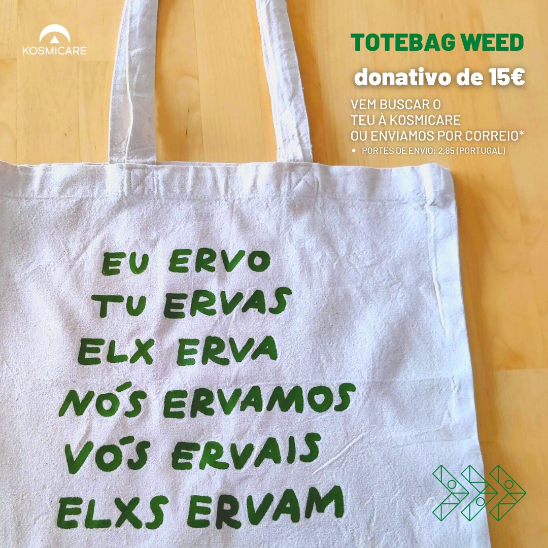 aKosmicare's tweet photo. O totebag da Kosmicare é mais do uma prenda incrível para este Natal. É uma forma de ajudares a Kosmicare a continuar a melhorar o seu trabalho de redução de riscos junto da comunidade 🙌 
Podes recolher o teu no espaço da Kosmicare em Lisboa ou podemos enviar-te por correio. https://t.co/U83SEApkVv