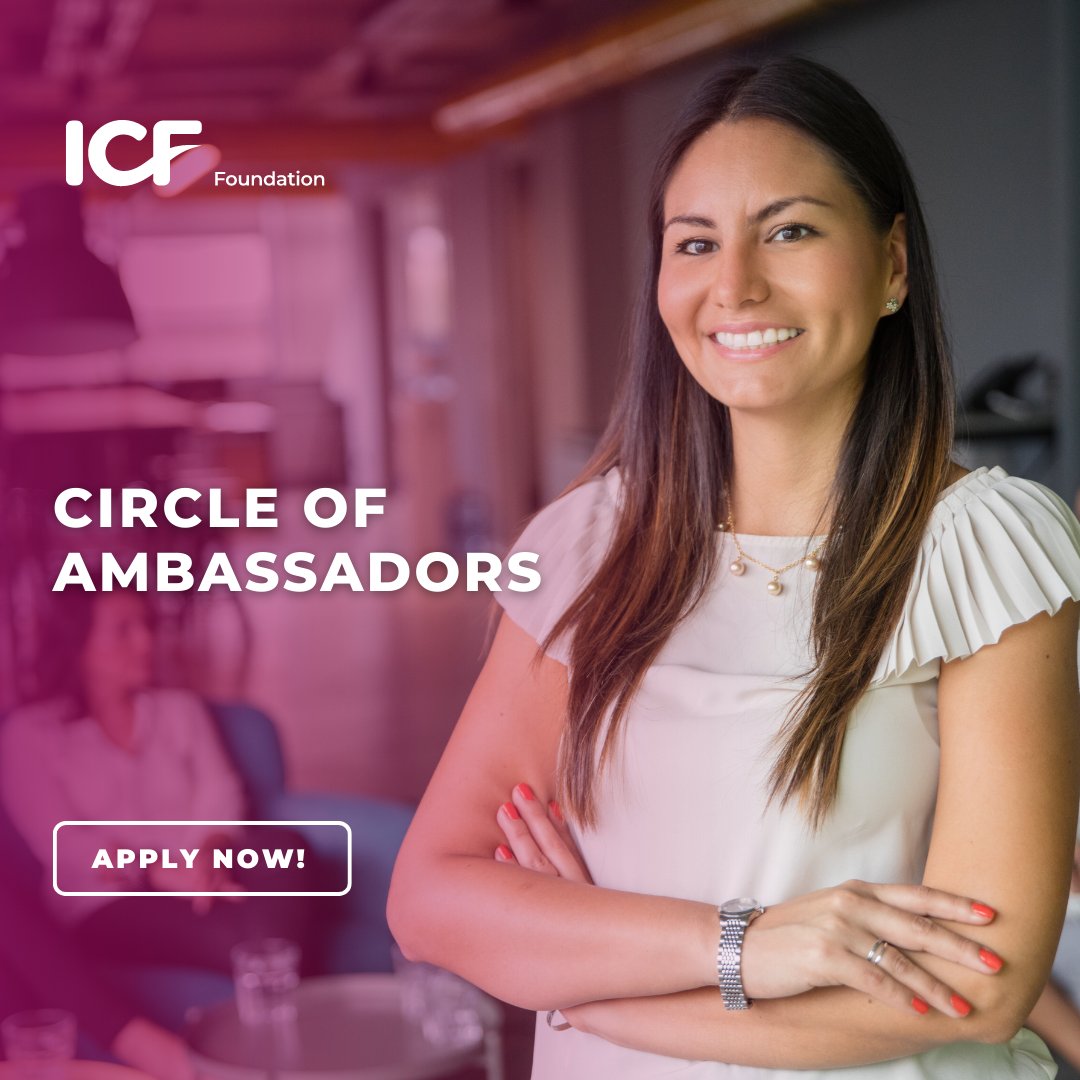 ICFHQ's tweet photo. The application for the 2023 #ICFFoundation Council of Ambassadors is now open. We are looking for subject matter experts to work and communicate the strategy, plans, and #Ignite projects with ICF Chapters worldwide. Apply here by January 13, 2023. https://t.co/AkAvOatIV6 https://t.co/sYQ8uZEcox