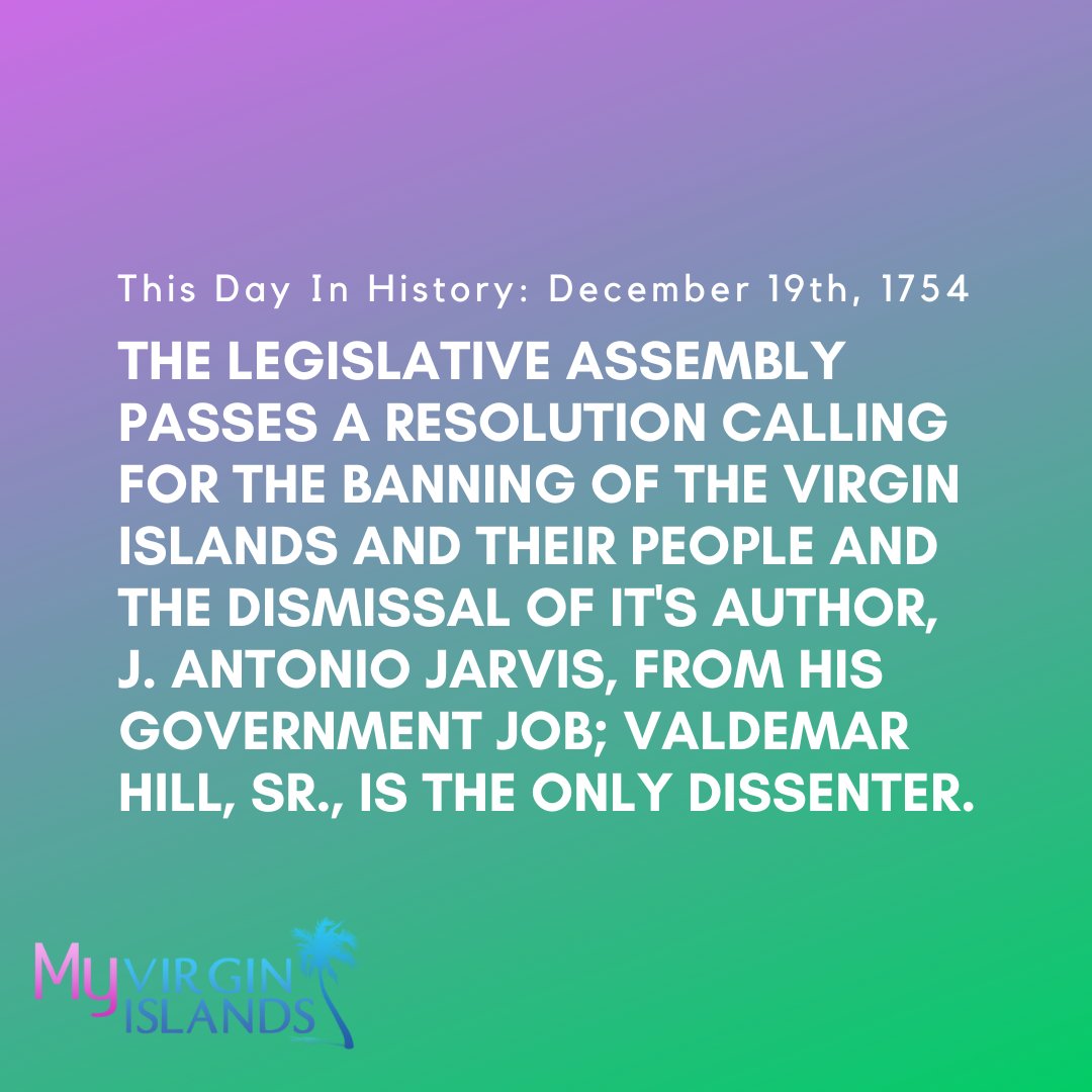 #ThisDayInHistory #MyVirginIslands