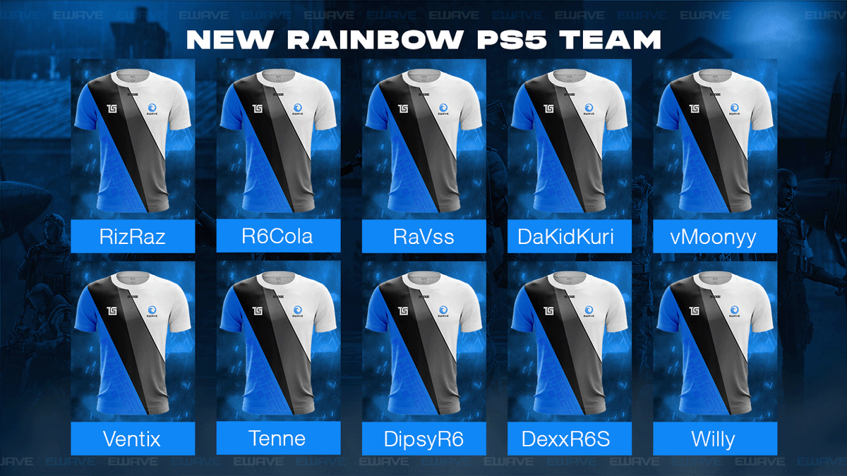 🚨🌊TEAM ANNOUNCEMENT🌊🚨

Sagt 👋"Hallo"👋zu unseren neuen R6S PS5 Team vorzustellen! 🧡🔥💪

👤<a href="/DipsyR6/">robin 🇩🇰</a> 
👤<a href="/DexxR6S/">Dexx | Gru of Siege🌚</a> 
👤<a href="/lRizRaz/">RizRaz🇩🇪</a> 
👤<a href="/lRaVss/">𝕵𝖆𝖓</a> 
👤#Tenne_

Subs:
👤#lVentixR6
👤<a href="/DaKidKuri/">DakuriEWAVE</a> 
👤#vMoonyy
👤<a href="/R6Cola/">C-o-l-a-</a> 
👤#Willy
 
Partner: #TGS @4GServer <a href="/zaphosting/">ZAP-Hosting</a> <a href="/XOOSEtweet/">XOOSE.de</a> <a href="/propads_gg/">propads.gg</a>
