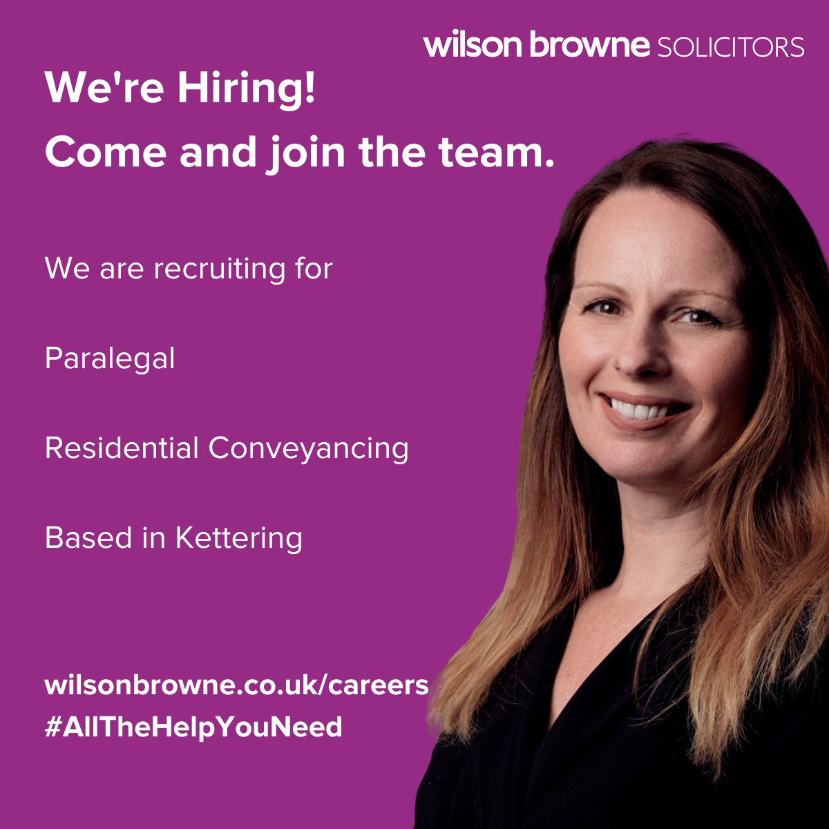 A full-time experienced paralegal is required for the busy Residential Conveyancing team based at our Kettering office.  Find out more on our careers pages 👉