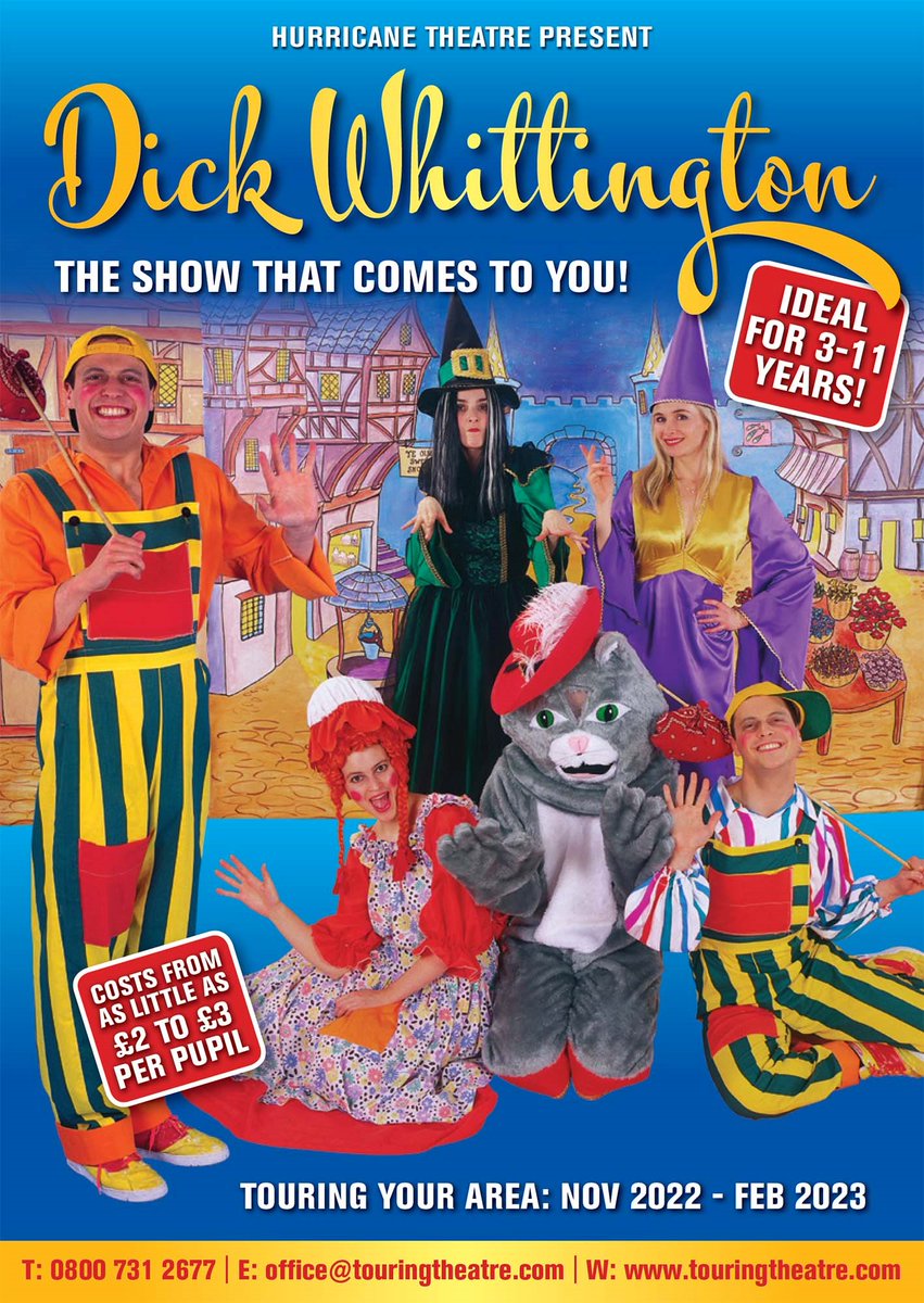 We had the pleasure of <a href="/HurricanePantos/">Hurricane Theatre</a> visit us again today to perform Dick Whittington for the children.  This was arranged by our wonderful PTA team.  Thank you to all!  The children loved it!