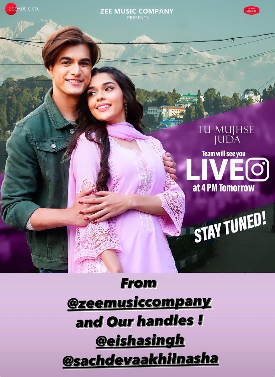 Chalo finally 😭❤️
They are coming live 🥳

#MohsinKhan #EishaSingh #TuMujhseJuda #MoMinions