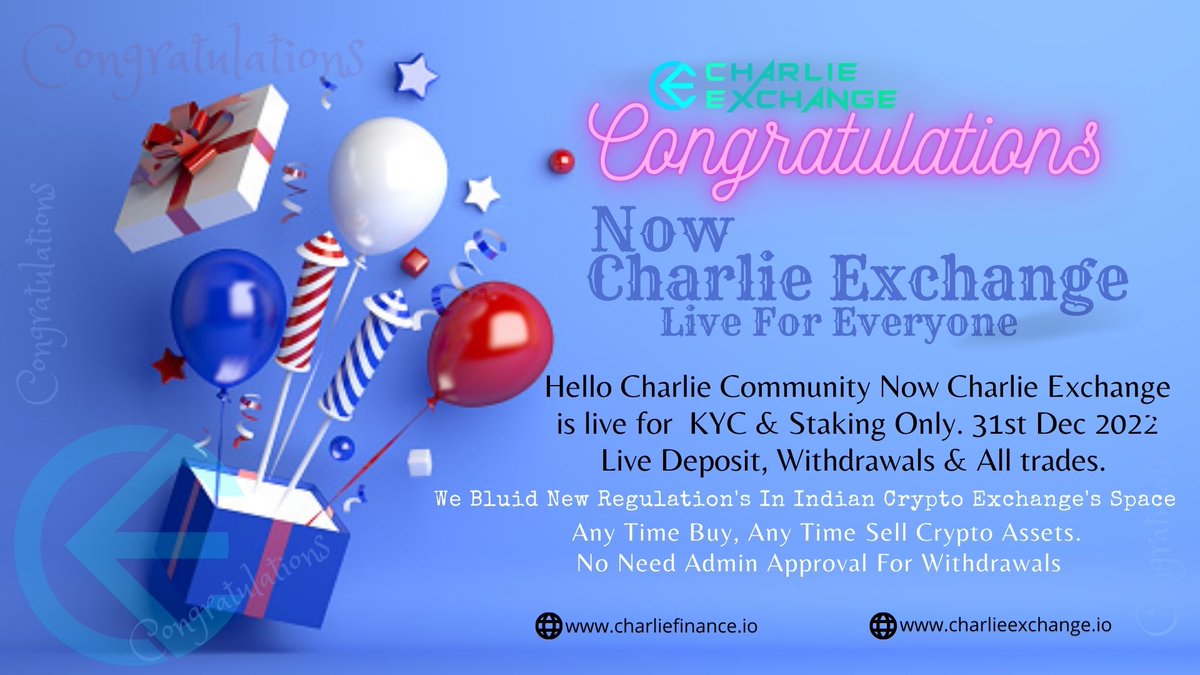 charlie_inu's tweet photo. Hello charlie Community 

good news is here charlie live for KYC please go and check out charlie Exchange and complete your KYC .

website
https://t.co/iM9qjmGghr

#BSCGemsAlert #BSCGemAlert #BNBChain #Bitcoin #binance #btc #CryptoInvestor #Crypto嫩妹会所 #CHT https://t.co/QFitYS33AS