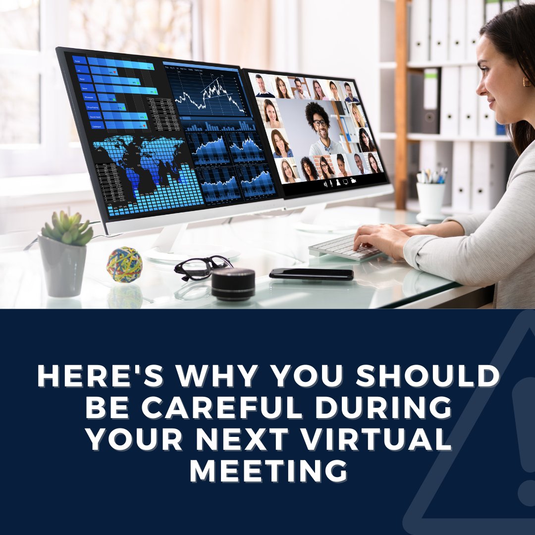 Synchroworks's tweet photo. Since the shift to #remotework in 2020, the @FBI has received an increase in complaints involving the use of #virtualmeeting #scams.

When participating in virtual meetings, look out for hyperlinks that contain spelling errors, spoofed email addresses, or suspicious requests. https://t.co/ffCvem69pp