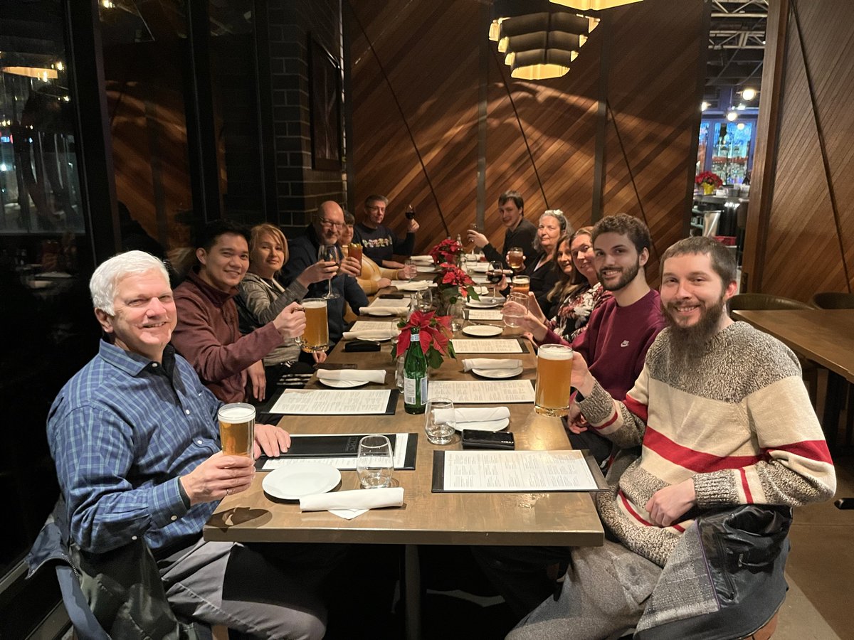 industrios's tweet photo. Everyone had a great time at the (hopefully) 1st Annual Curling and XMas dinner event. Special thanks to Dustin Krill Rosanne Quintanilha Edward Szukalo for sweeping the path to the #teambuilding house. https://t.co/zZNR5JHdFR