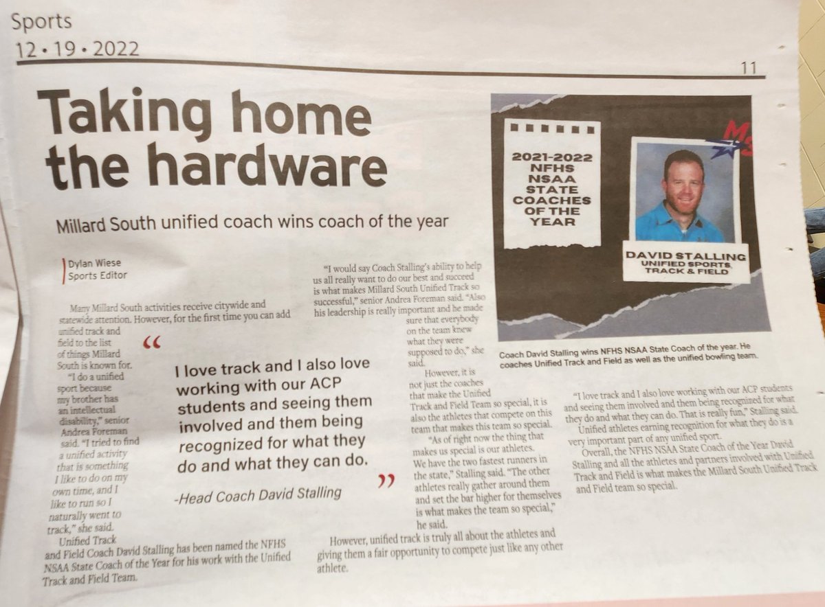 Check out this month's edition of the Common Sense newspaper by <a href="/MSHSJournalism/">MSHS Journalism</a> and read about our state bowling journey along with Coach Stalling's recognition! Now this is unified media! #UnifiedGeneration