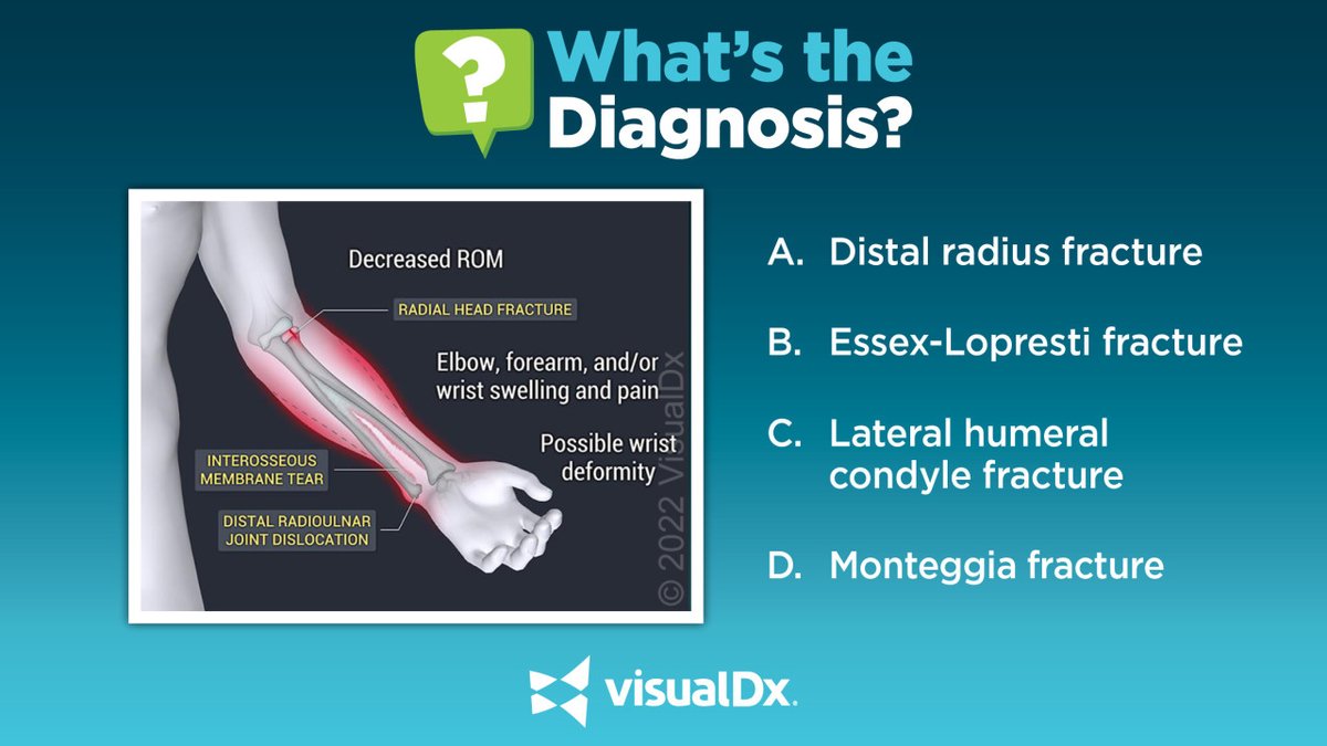 VisualDx on Twitter "What's the Dx? 42 yo man w/pain & swelling (elbow