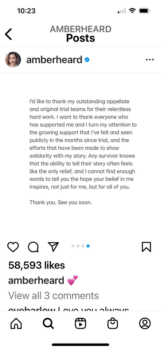 Angenette5's tweet photo. #AmberHeard announces she has settled the defamation case with her ex-husband, #JohnnyDepp. Her statement below @LawCrimeNetwork https://t.co/G4slZg18Yz