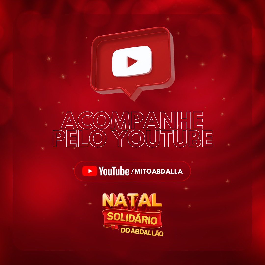 My friend, se você gosta de resenha, boa gameplay no Efootball e muita competitividade!! Te convido para nessa quinta-feira, você brotar no natal solidário do Abdallão. Se liga no que vai rolar nas artes!!
Conto com sua presença.