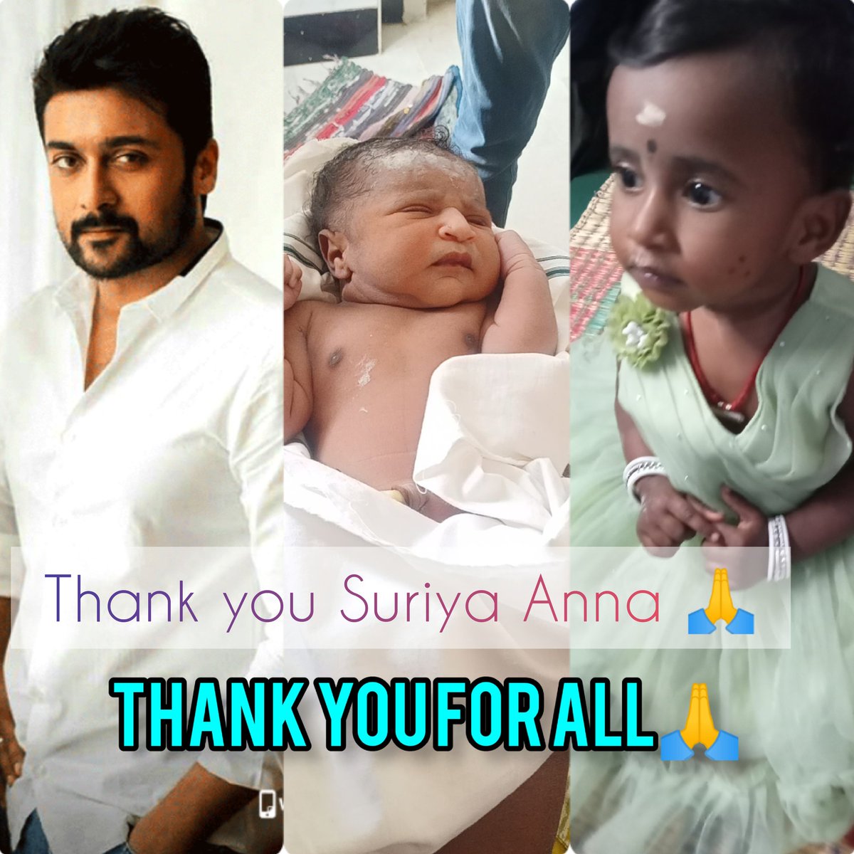 SalemwomensUnit's tweet photo. @Suriya_offl அண்ணா 
அவர்களுக்கு நன்றி🙏 இக்கட்டான நிலையில் எனது மகளின் மருத்துவ செலவிற்கு பணம் கொடுத்து அவளின் உயிரை காப்பாற்ற உதவி செய்திருக்கிறீர்கள் இன்றுடன் ஒரு வருடம் ஆகிவிட்டது.
மற்றும் @rajsekarpandian anna
#paramu anna #veeramani anna @prabhu_sr anna @AariSuriya  நன்றி 🙏 https://t.co/pyuU0qGCEo