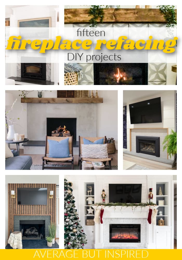 AverageBre's tweet image. Wanna modernize an old fireplace?  Here are 15 fireplace refacing ideas &amp;gt;&amp;gt;&amp;gt; averageinspired.com/2022/12/firepl…